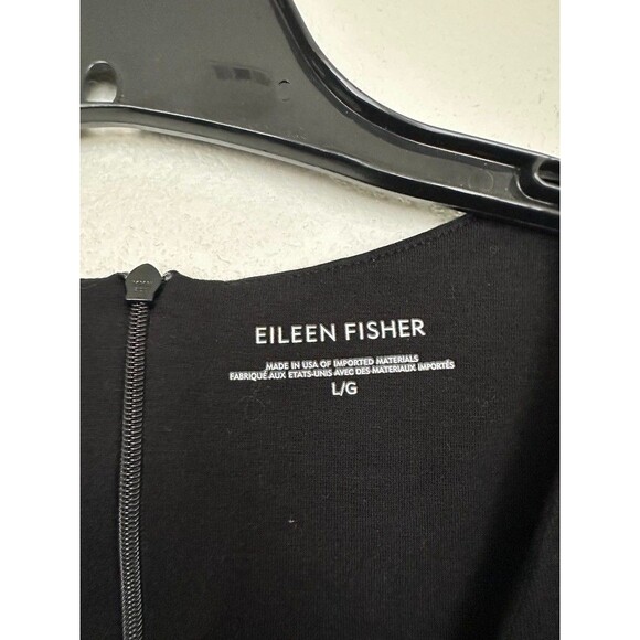 Eileen Fisher Stretch Jersey Knit Wide Leg V-Neck Jumpsuit Women's Large - Picture 3 of 10